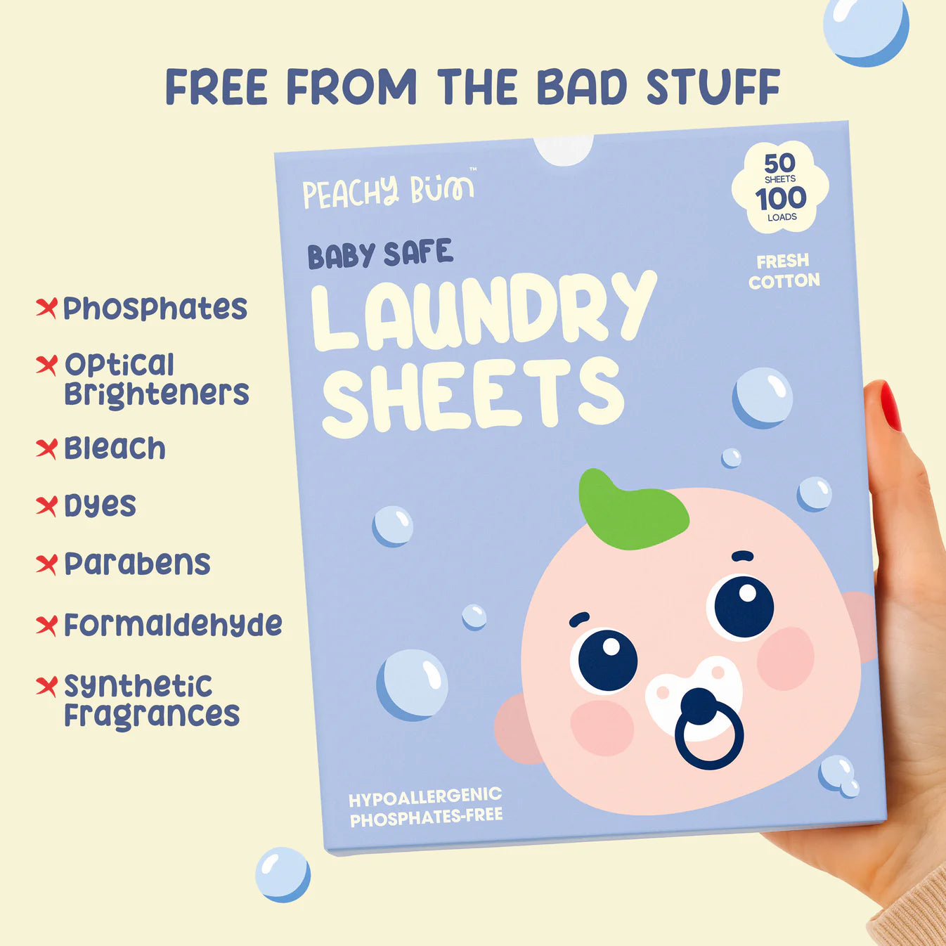 Baby Safe Laundry Sheets - Travel Size