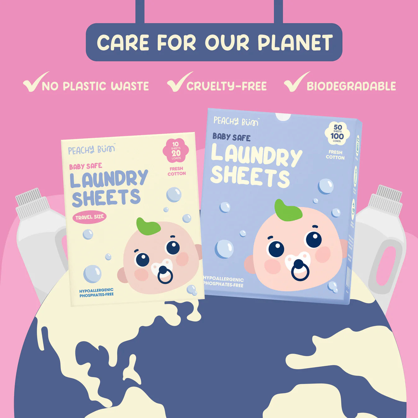 Baby Safe Laundry Sheets - Travel Size