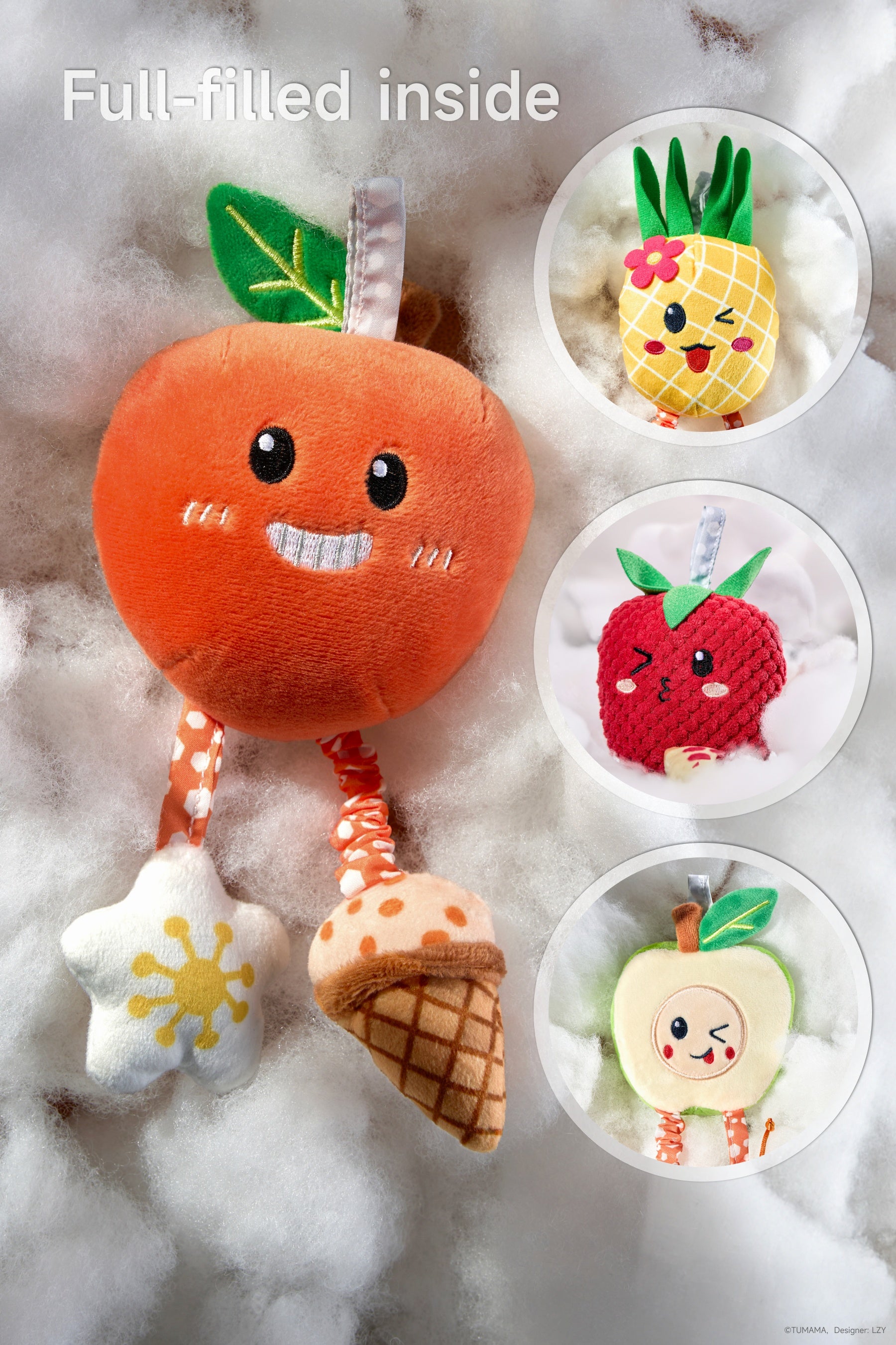 Fruits Hanging Rattles Set V2