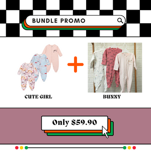 Bundle Romper Set (Cute Girl + Bunny)