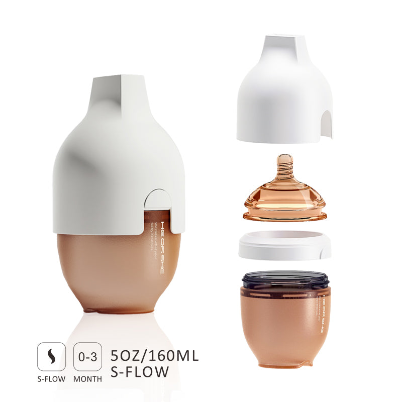 Ultra wide neck baby bottle (S flow) - 5oz/160ml